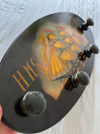 Perchero Madera Barco HMS Cloud