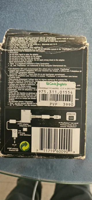 Adaptador RF PlayStation 1 Sony