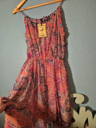 Vestido Estampado Flores Talla L