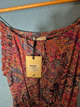 Vestido Estampado Flores Talla L