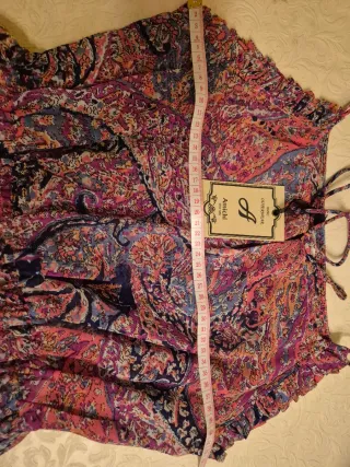 Vestido Estampado Flores Talla L