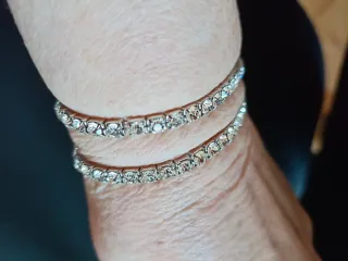 Set bracciali argento elasticizzati