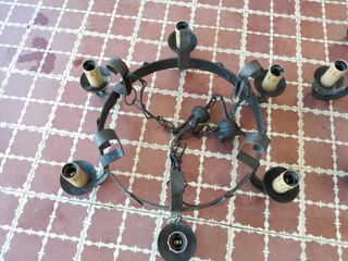 Lámparas forja estilo rústico