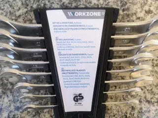 Juego de 8 llaves fijas