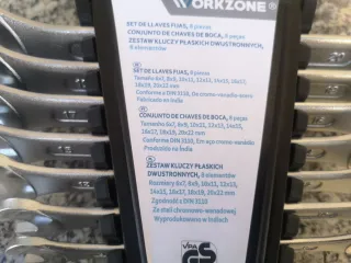 Juego de 8 llaves fijas