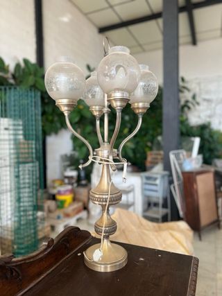 Lampada Vintage in Vetro e Metallo