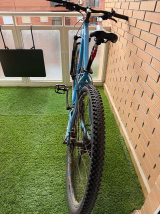 Bicicleta de montaña azul