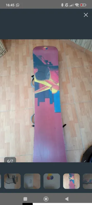 Tabla de Snowboard con Diseño Urbano