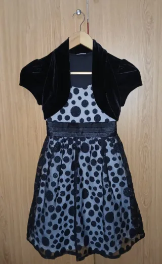 Vestido y Bolero de terciopelo Justice