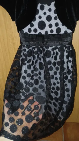 Vestido y Bolero de terciopelo Justice