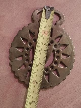 Fivela Latão Sela Cavalo - Coração