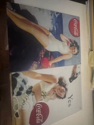 Carteles Metálicos Retro Coca-Cola