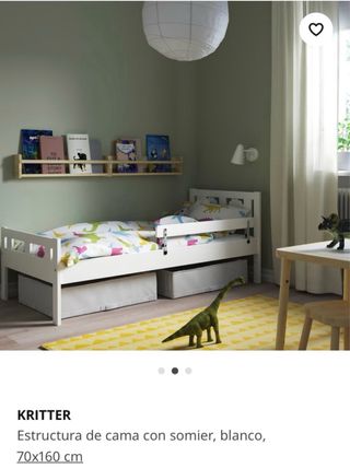 Cama infantil blanca nueva