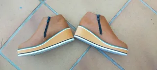 Botines Marrón Claro Mujer Sin Estrenar