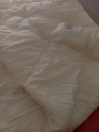 Lote 2 edredones y manta rosa/blanco