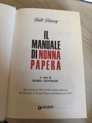 DISNEY - IL MANUALE DI NONNA PAPERA