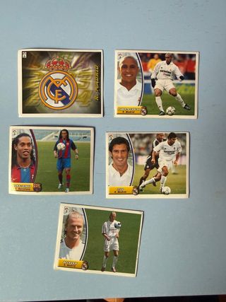 Cromos Liga 2003/2004: R. Madrid, Barcelona