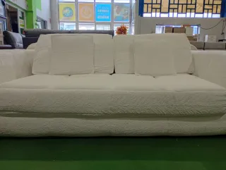 SOFA BLANCO DE TELA
