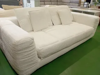 SOFA BLANCO DE TELA