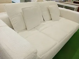 SOFA BLANCO DE TELA