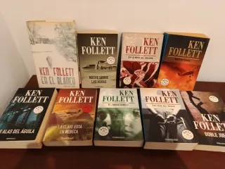 Lote 9 libros Ken Follet