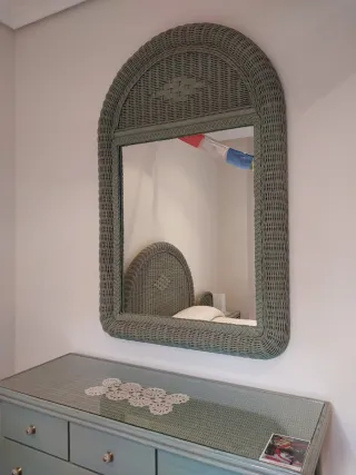 Conjunto Muebles Dormitorio Mimbre