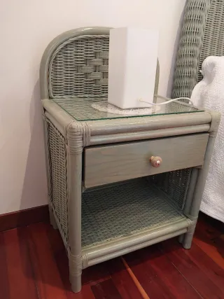 Conjunto Muebles Dormitorio Mimbre