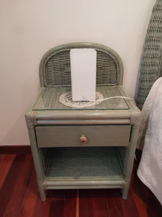 Conjunto Muebles Dormitorio Mimbre