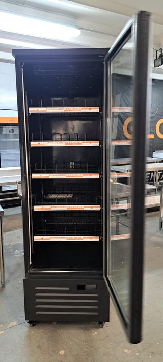 NEVERAS EXPOSITORAS 1 PUERTA NEGRA GLOBAL NUEVA