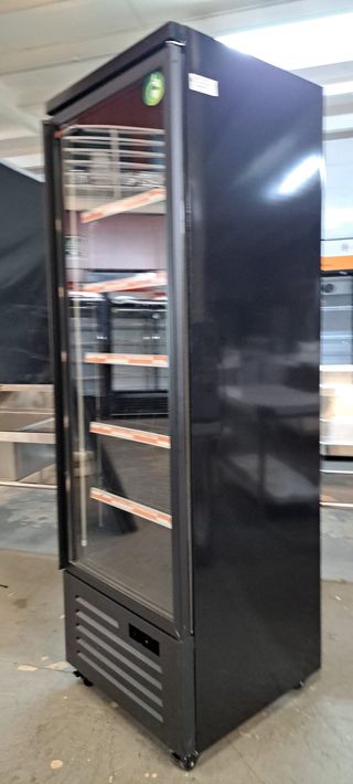 NEVERAS EXPOSITORAS 1 PUERTA NEGRA GLOBAL NUEVA