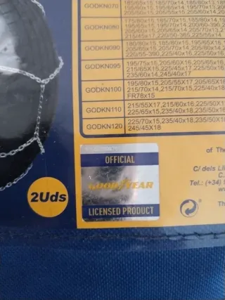 Cadenas de nieve Goodyear T-65 (2 uds)