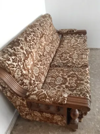 Conjunto Salón Vintage Sofá y Sillones