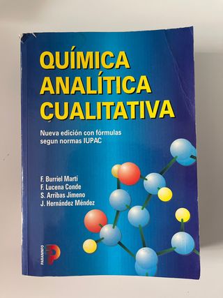 QUIMICA ANALITICA CUALITATIVA