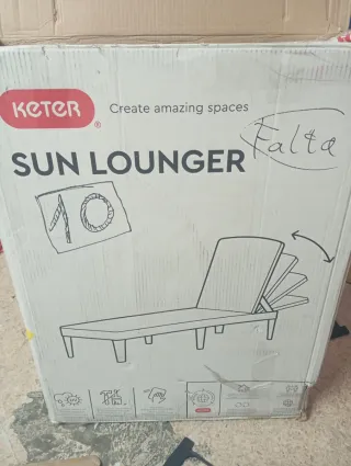 Tumbona Keter Jaipur Plegable Exterior