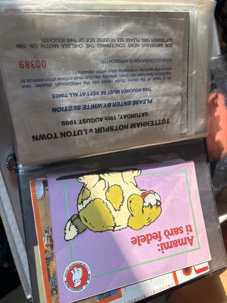 Set cartoline vintage: Resident Evil & Del Piero