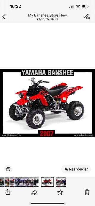 Plásticos Yamaha Banshee 2 Tiempos nunca puestos