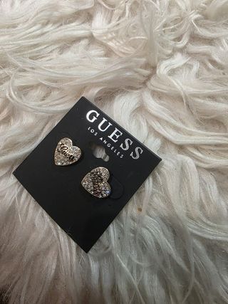 Pendientes Guess Corazón Dorado y Plateado