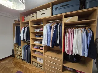 Armario vestidor modular madera