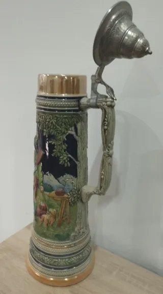 Jarra de Cerveza Alemana Colección Cerámica
