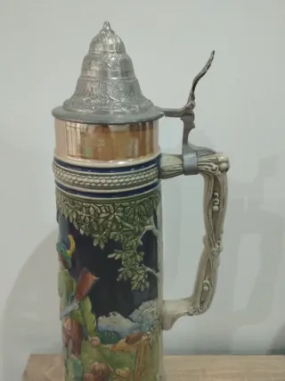 Jarra de Cerveza Alemana Colección Cerámica