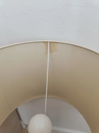 Lámpara de mesa Zara Home cristal y metal