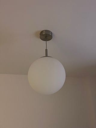 Lampada a sospensione sferica in cristallo