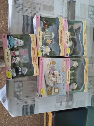 Lote Sylvanian Families: Erizo, Pingüino, Panda, S