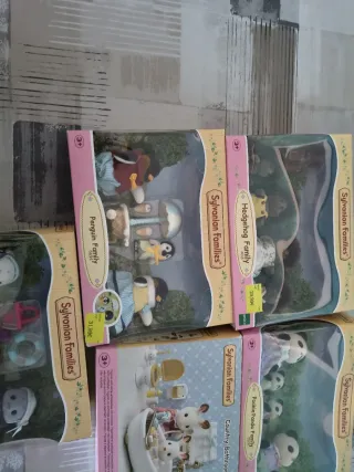Lote Sylvanian Families: Erizo, Pingüino, Panda, S