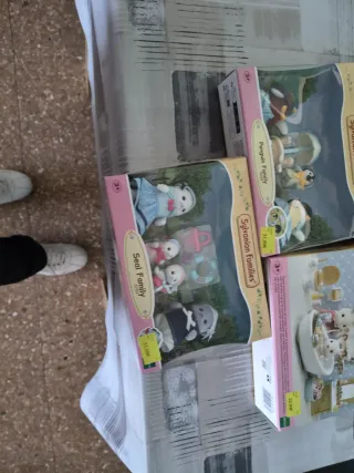 Lote Sylvanian Families: Erizo, Pingüino, Panda, S