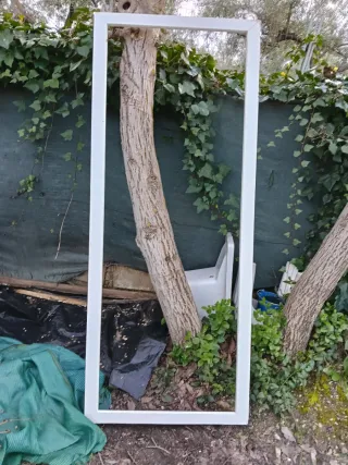 Puerta lavadero/cocina blanca