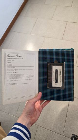 Business Games Acorn Electron Cassetta Vintage