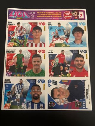 Láminas actualización Liga Este 2025/26