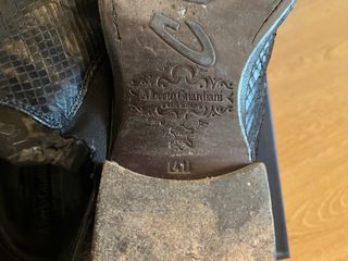 Botas Alberto Guardiani Piel serpiente Talla 41