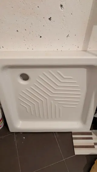 Plato de ducha acrílico blanco